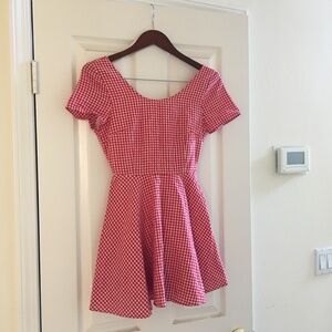 Pazzo Red plaid dress